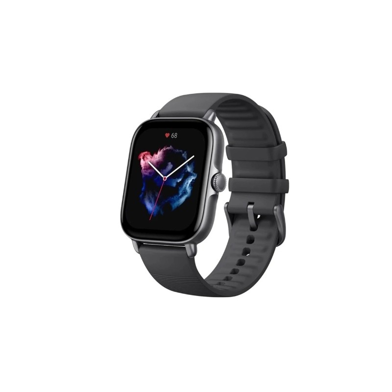 Amazfit GTS 3 Black pametni sat sa crnim kućištem i velikim zaslonom