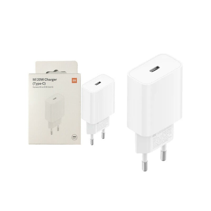 Xiaomi Mi 20W Type C EU punjač za kuću sa belom glavom