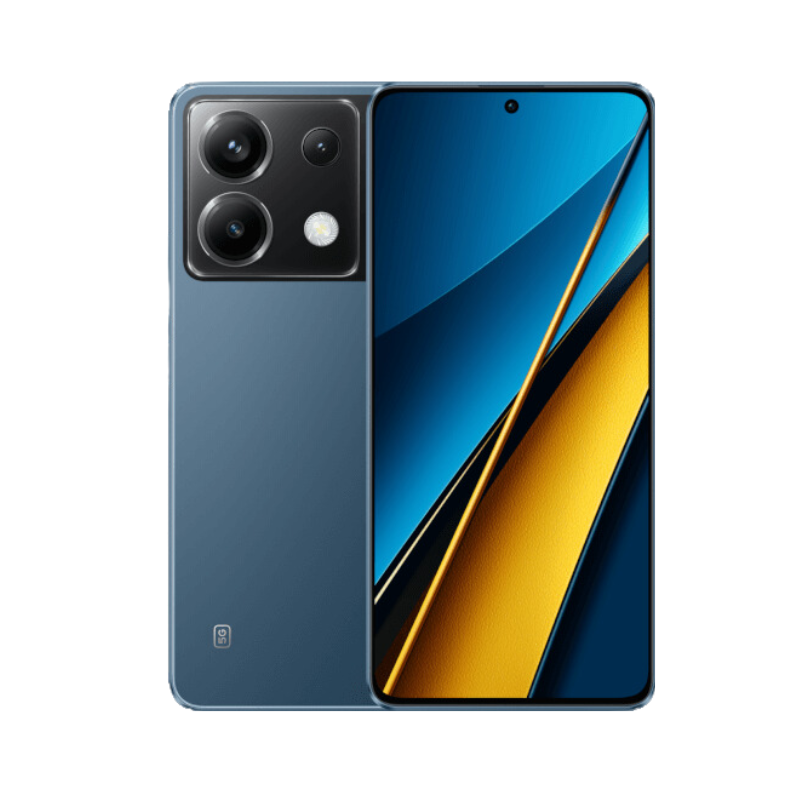 Xiaomi Poco X6 5G telefon u plavoj boji sa 12GB RAM-a i 256GB memorije