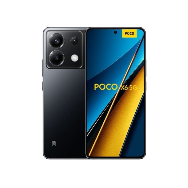 Xiaomi Poco X6 5G crni telefon sa velikim ekranom i elegantnim dizajnom