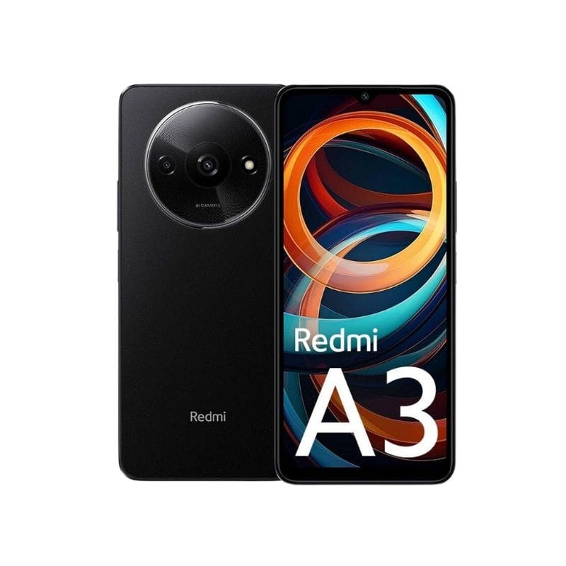 Xiaomi Redmi A3 crni telefon sa velikim ekranom od 6.71 inca