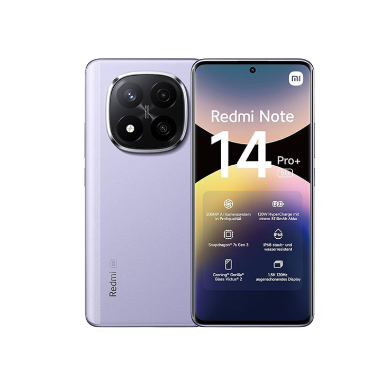 Xiaomi Redmi Note 14 Pro+ ljubičasti telefon sa AMOLED ekranom i trostrukom kamerom
