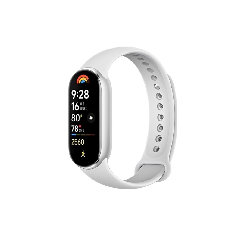 Xiaomi Smart Band 9 Silver pametna narukvica sa srebrnim remenom i AMOLED zaslonom