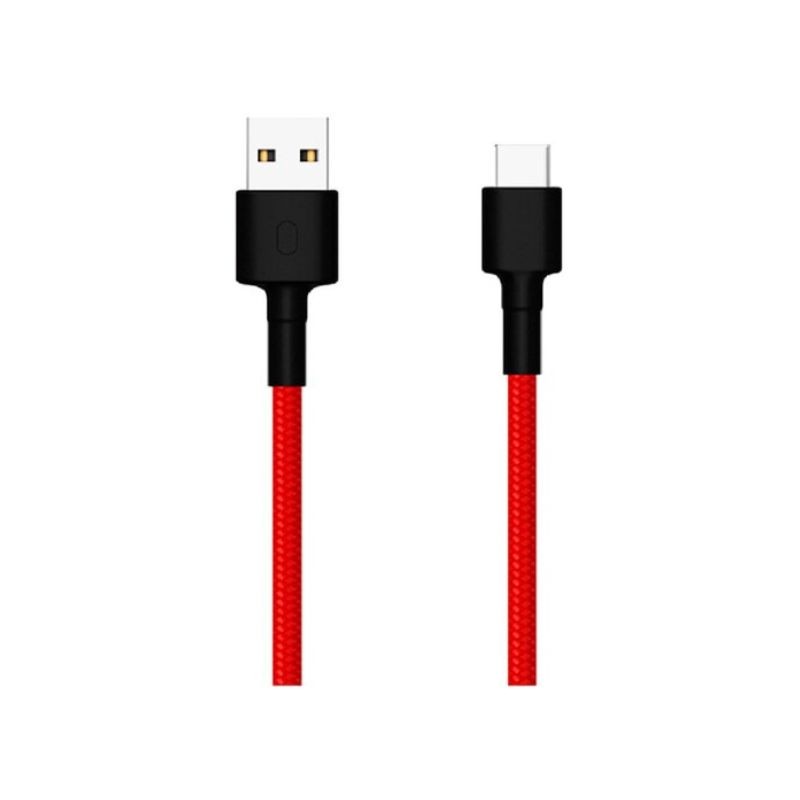 Crveni pleteni Xiaomi USB C kabal dužine 1 metar