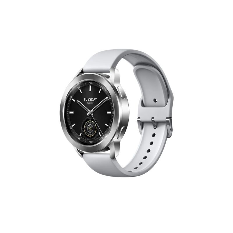 Xiaomi Watch S3 Silver pametni sat sa srebrnim kućištem i crnim remenom