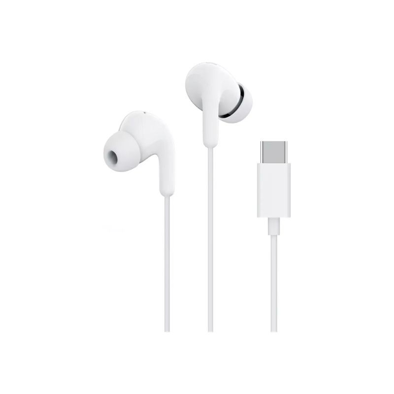Bijele Xiaomi žičane slušalice sa Type-C konektorom