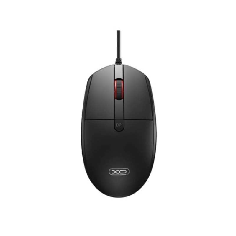 XO M8 Black žičani miš sa ergonomskim dizajnom i crnom ABS plastikom