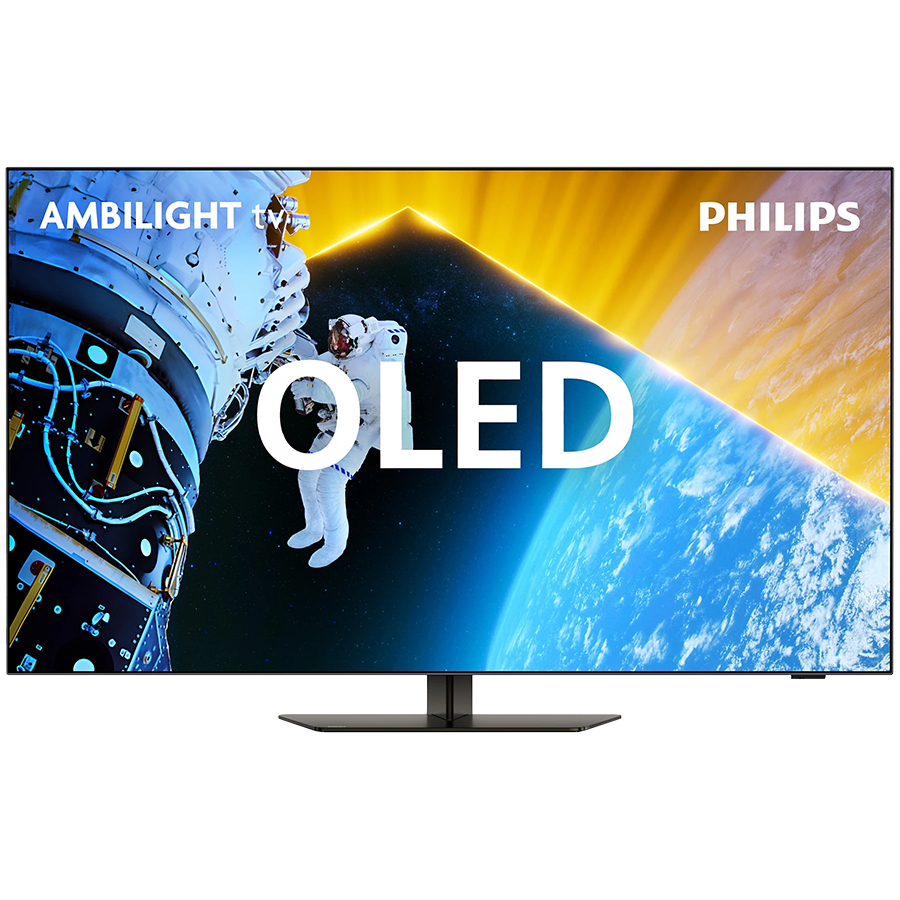 Philips 65OLED819/12 OLED 4K TV sa Ambilight tehnologijom, prikazan u modernom enterijeru