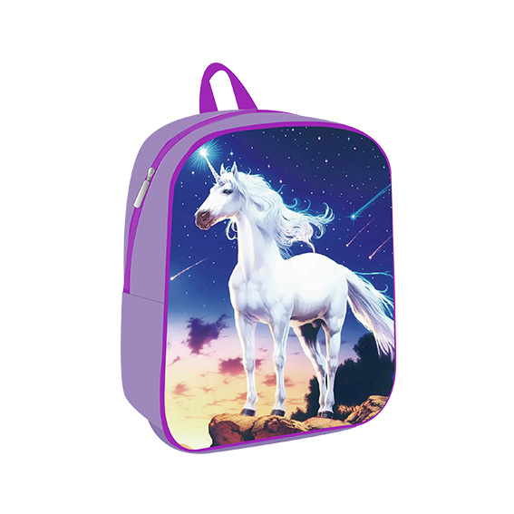 TTS Ruksak UNO 3D Unicorn 25 sa živopisnim jednorogom, podesivim naramenicama i glavnim pretincem.