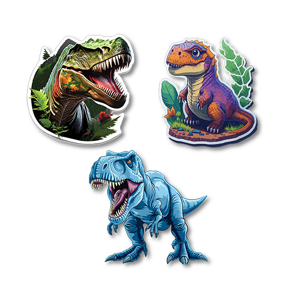 TTS Stiker Dinos Patch Me 3/1 - višekratni nalep sa dinosaurima za dekoraciju