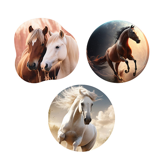 TTS Stiker Horses Patch Me 3/1 - višekratna nalepnica sa motivom konja