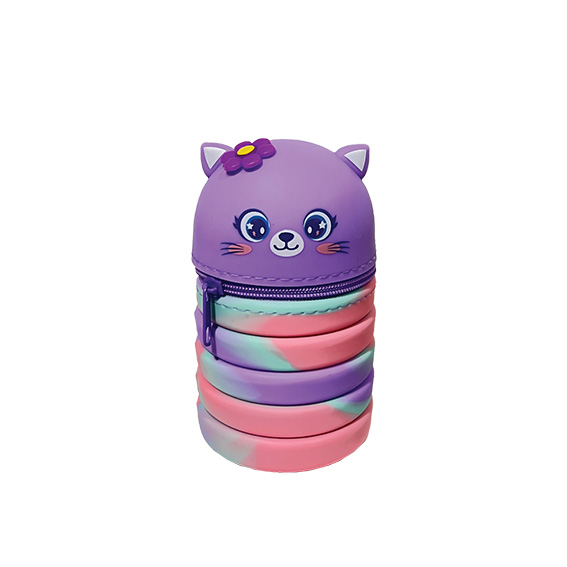 Silikonska pernica FLEX KITTY 24 sa 3D motivima, mekana i vodootporna