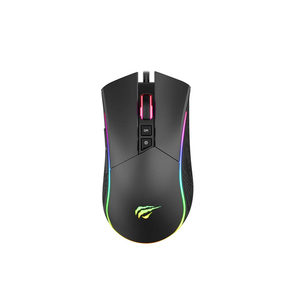 HV Miš Optički 1001S Gamer CR sa RGB osvetljenjem i ergonomskim dizajnom