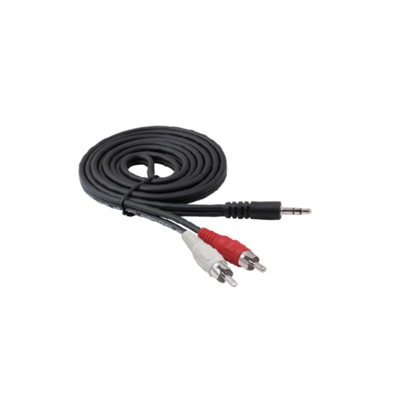 HV audio kabal 3.5mm/RCA, dužine 1.8m, sa PVC omotačem