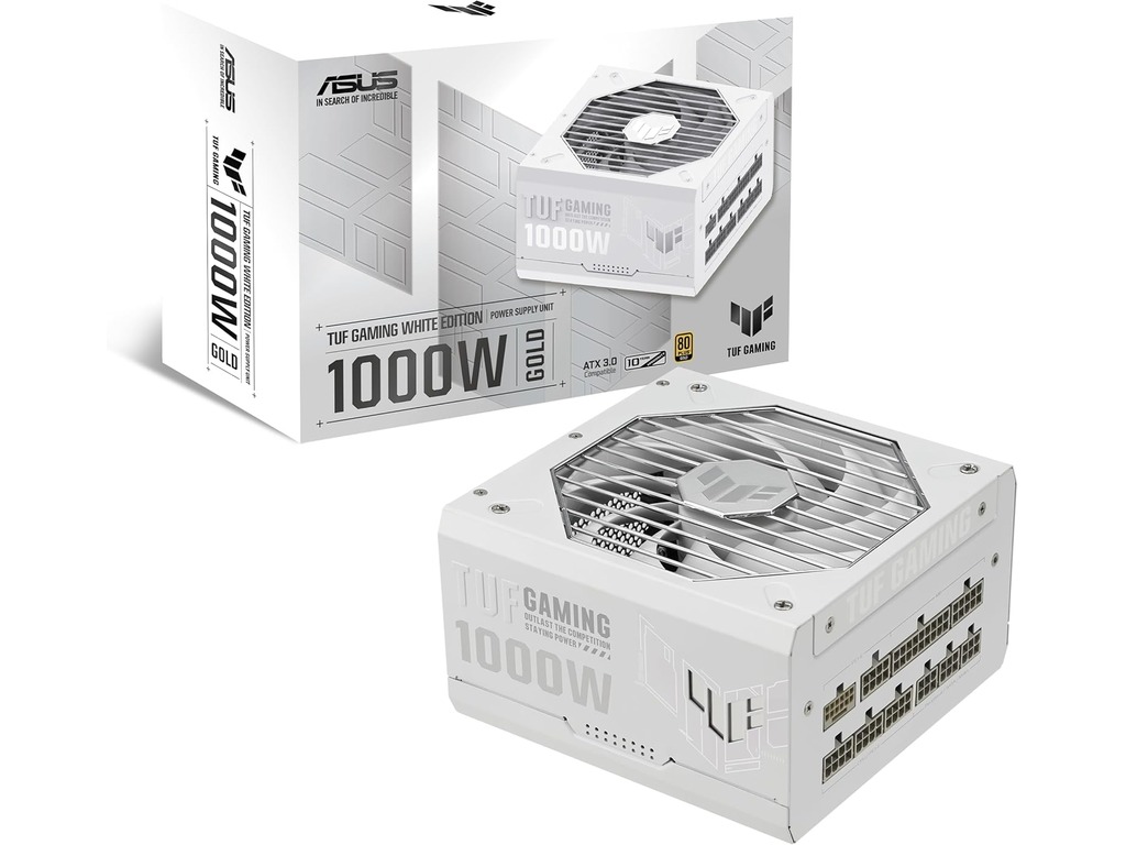 ASUS TUF Gaming 1000W 80Plus Gold modularna napojna jedinica u beloj boji