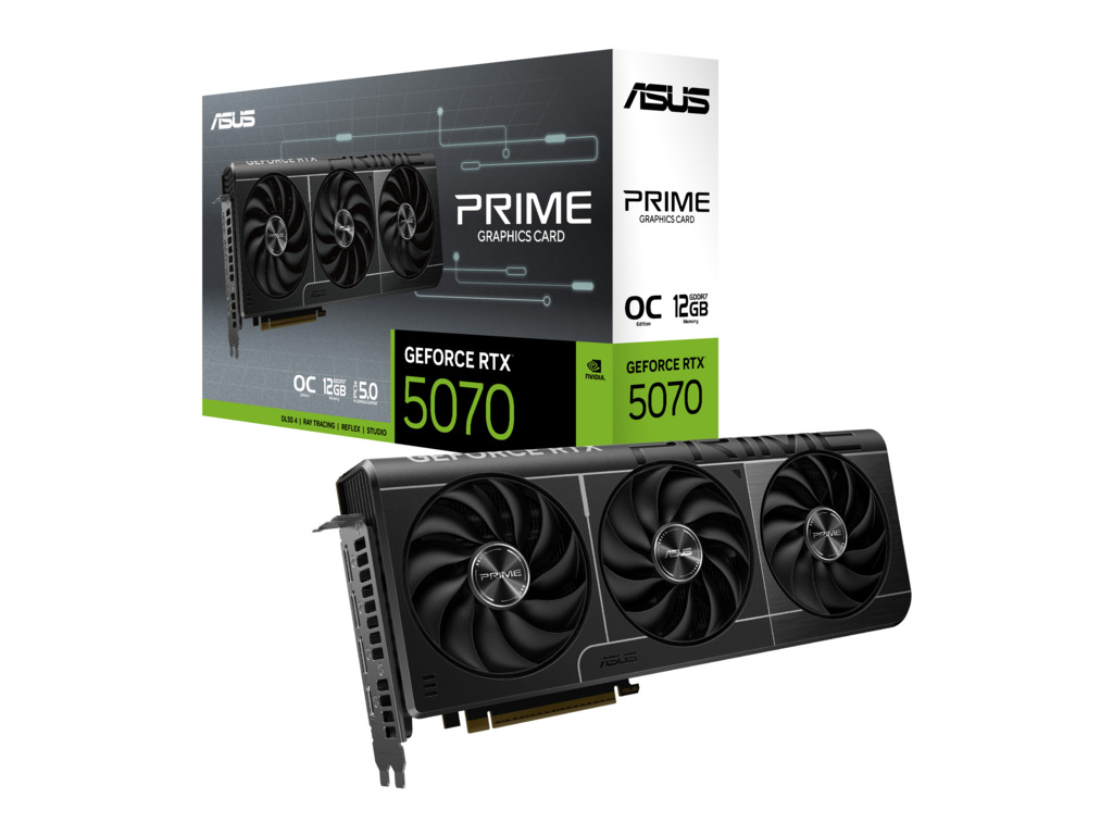 ASUS PRIME RTX 5070 grafička kartica sa 12GB GDDR7 memorije i trostrukim DP izlazima