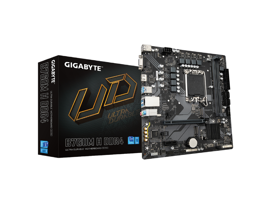 Gigabyte B760M H DDR4 matična ploča sa LGA1700 soketom i M.2 priključcima