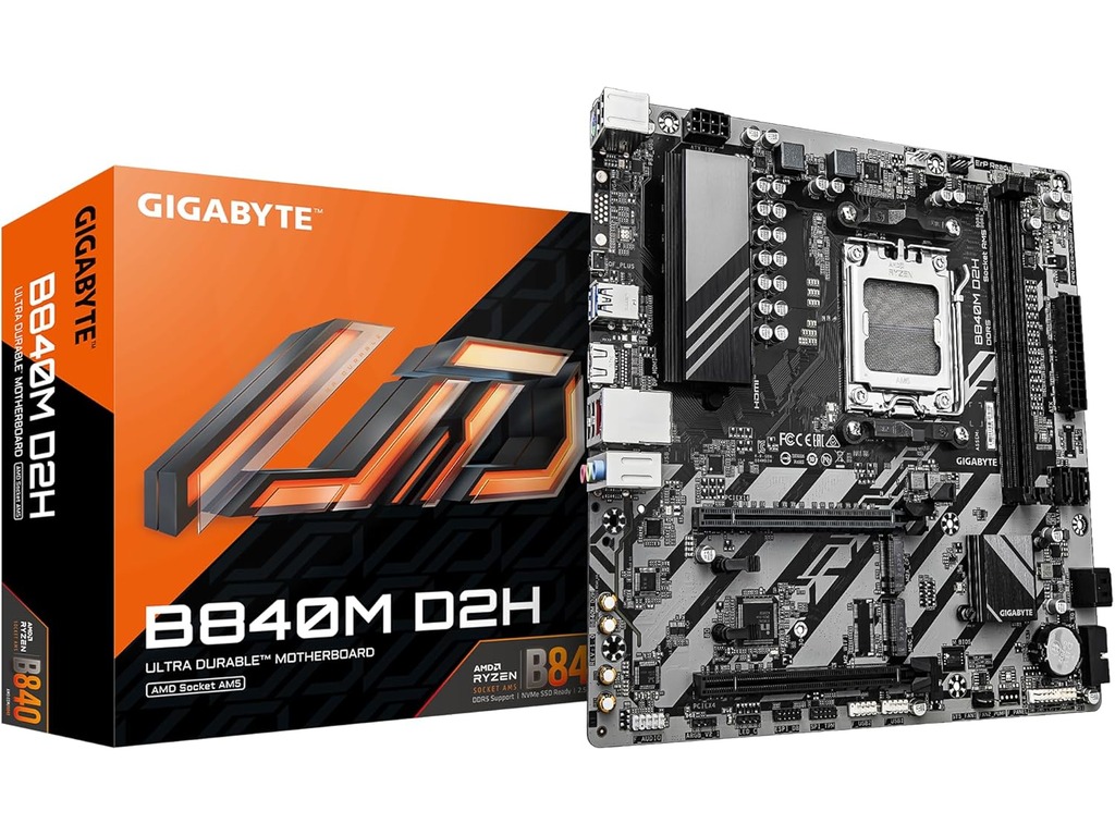 Gigabyte B840M D2H AM5 matična ploča sa DDR5 memorijom i HDMI izlazom