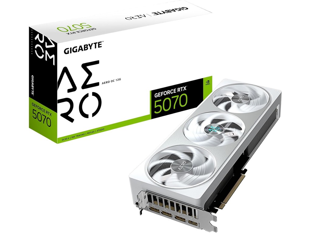 Gigabyte 5070 Aero OC 12GB GDDR7 grafička kartica sa tri DP i jednim HDMI izlazom