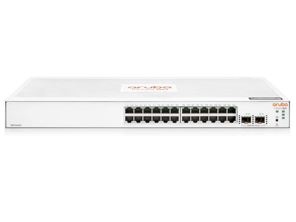 Aruba Instant On 1830 24G mrežni switch sa 2 SFP porta i aluminijumskim kućištem