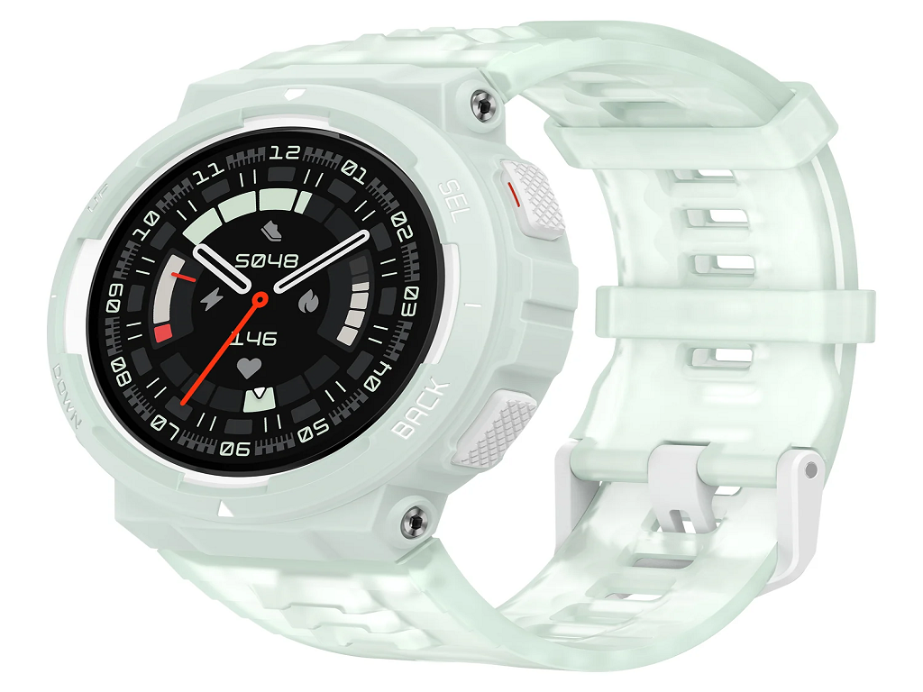 Amazfit Active Edge Mint Green pametni sat sa zelenim kaišem i velikim ekranom