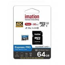 IMATION microSD kartica 64GB UHS-I U3 V30 sa adapterom