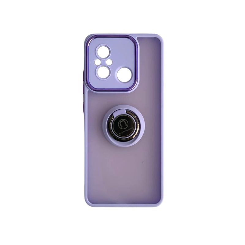 Ljubičasta ring maskica za Redmi 12C sa zaštitnim prstenom