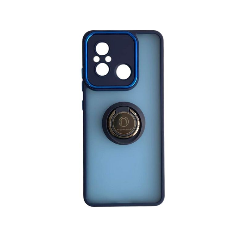 Plava ring maskica za Xiaomi Redmi 12C sa prstenom za držanje