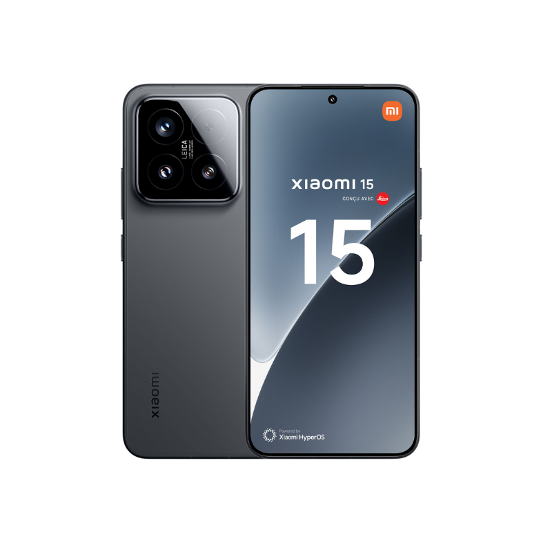 Xiaomi 15 5G crni telefon sa AMOLED ekranom i trostrukom kamerom