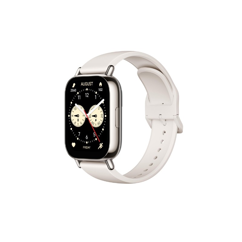 Xiaomi Redmi Watch 5 Lite Gold pametni sat na ruci sa zlatnim kućištem i crnim remenom