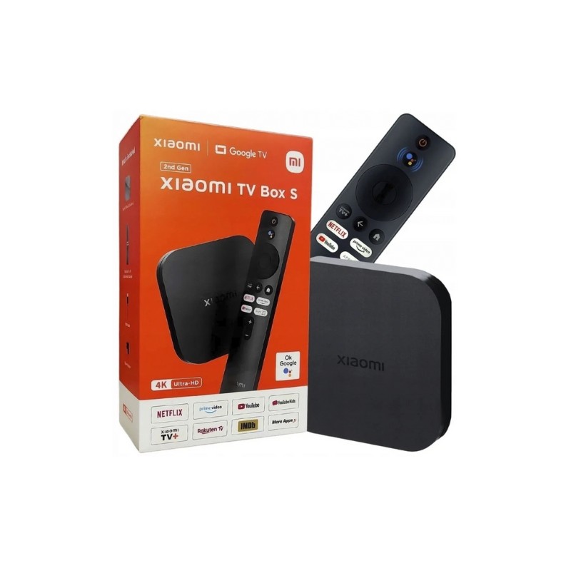 Xiaomi TV Box S M25E (2nd Gen) - crni Android TV uređaj sa 4K podrškom