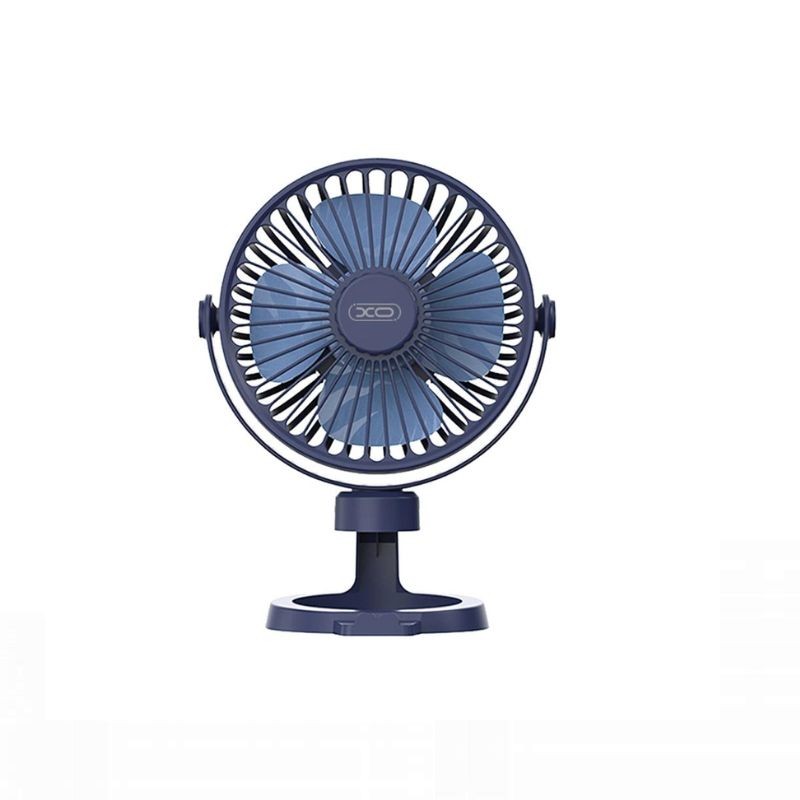 XO stolni podesivi ventilator 4 MF78 Blue na radnom stolu