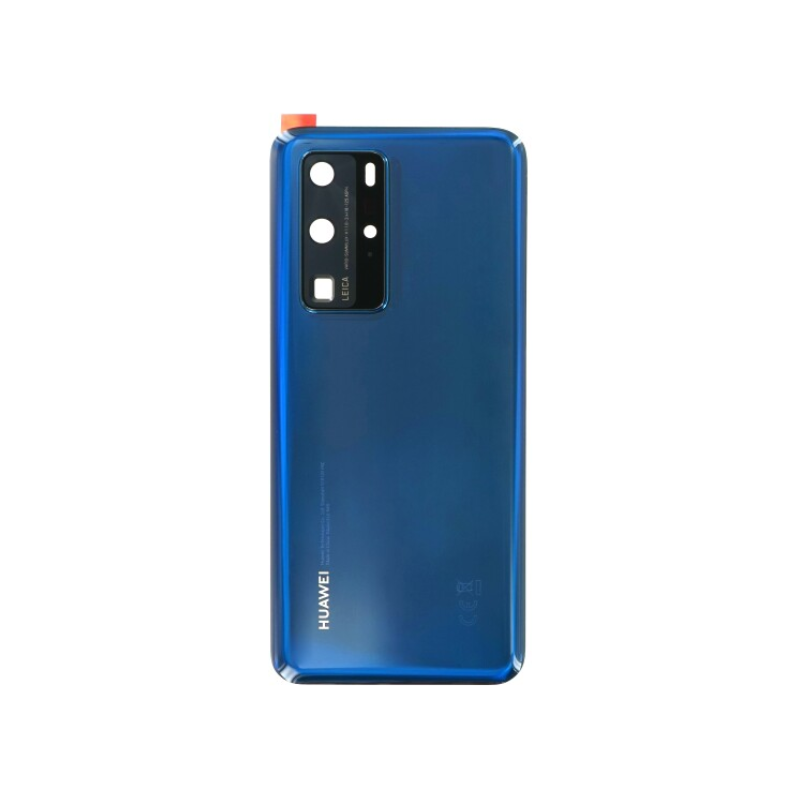 Plavi zadnji poklopac sa staklom kamere za Huawei P40