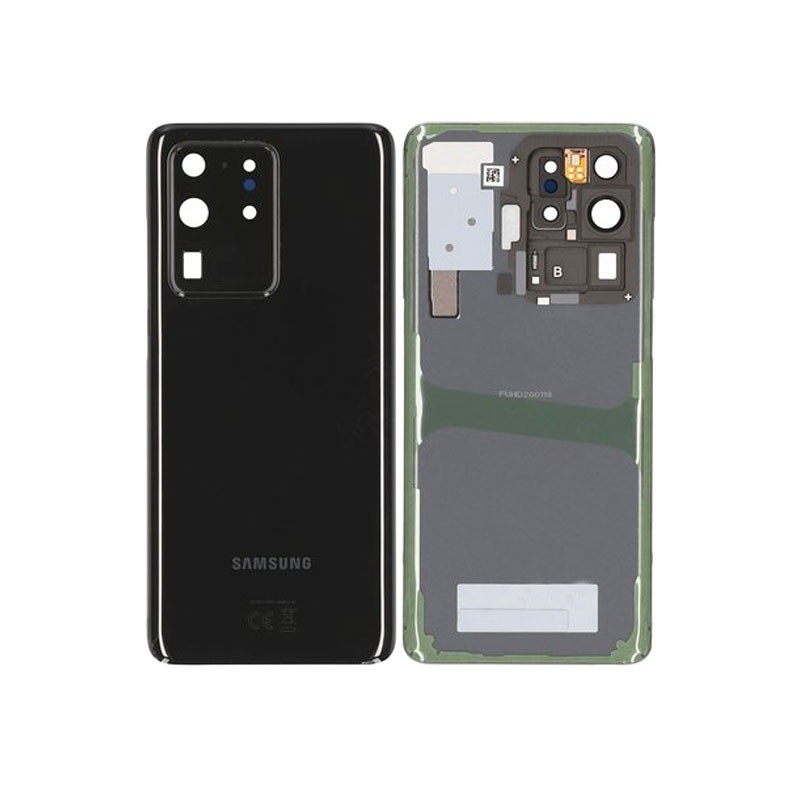 Crni zadnji poklopac sa staklom kamere za Samsung S20 Ultra