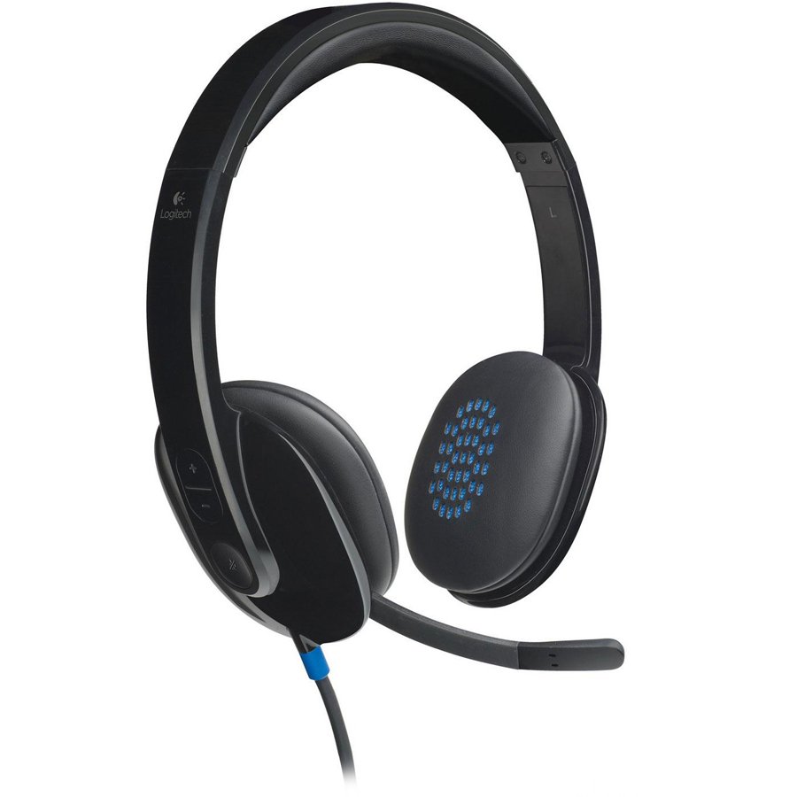 Crne Logitech H540 USB slušalice sa kablom
