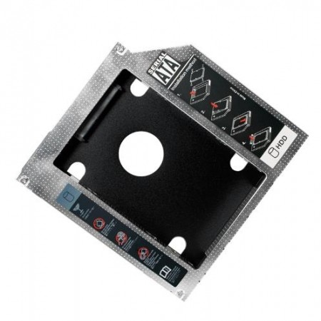 Logilink AD0017 caddy za ugradnju HDD ili SSD diska u DVD slot notebooka