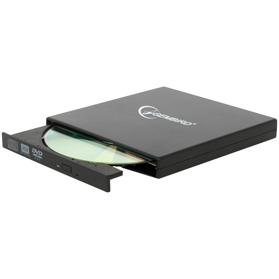 Gembird DVD-RW Slim External Black spoljni DVD rezač