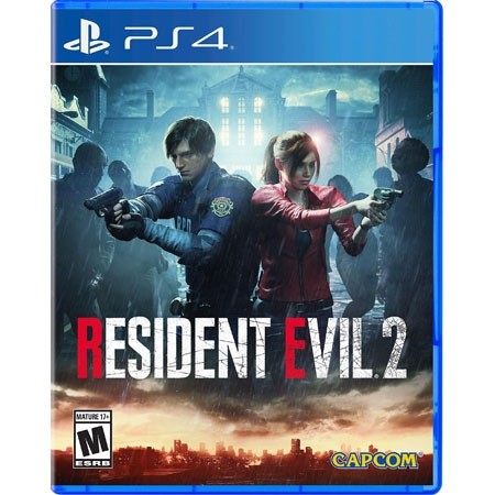 Omot igre Resident Evil 2 za PlayStation 4 sa likovima Leona i Claire