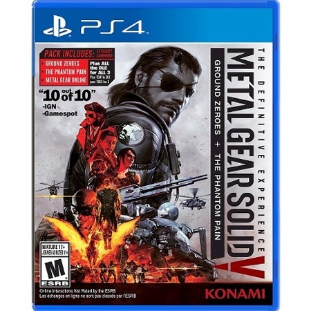Omot igre Metal Gear Solid V: The Definitive Experience za PlayStation 4