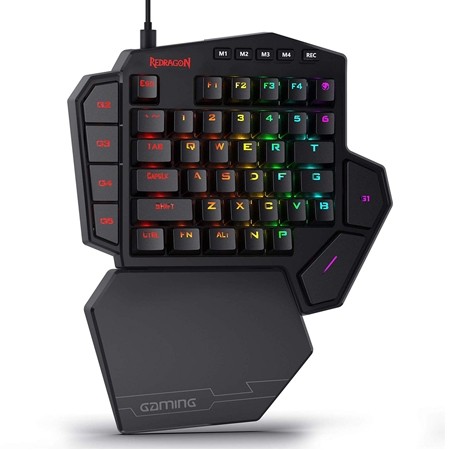 ReDragon Diti K585 RGB gaming tastatura sa plavim OUTEMU prekidačima i podmetačem za ruke