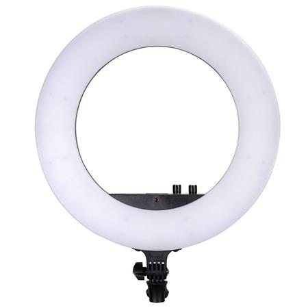 Crna LED ring lampa 18" sa stativom i držačem za telefon
