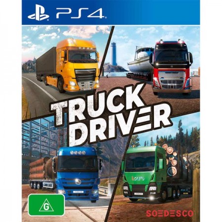 Naslovna slika igre Truck Driver za PlayStation 4 sa prikazom kamiona u pokretu