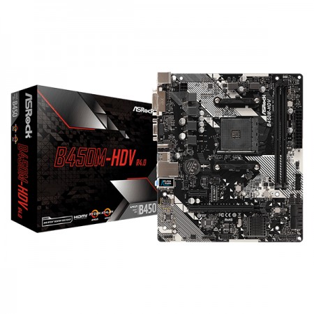 ASRock B450M-HDV R4.0 matična ploča sa AMD AM4 soketom i HDMI izlazom