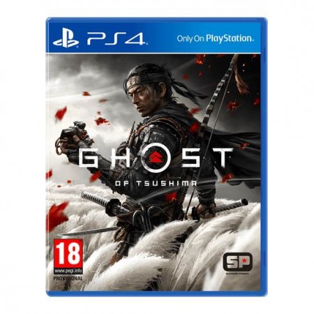 Omot igre Ghost of Tsushima za PS4 sa samurajem u borbi