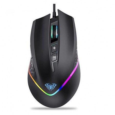 AULA Wind F805 RGB gaming miš sa 7 programabilnih dugmadi i RGB osvetljenjem