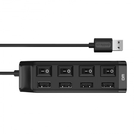 DM CHB005 USB 2.0 Hub sa 4 porta i plavim LED indikatorom