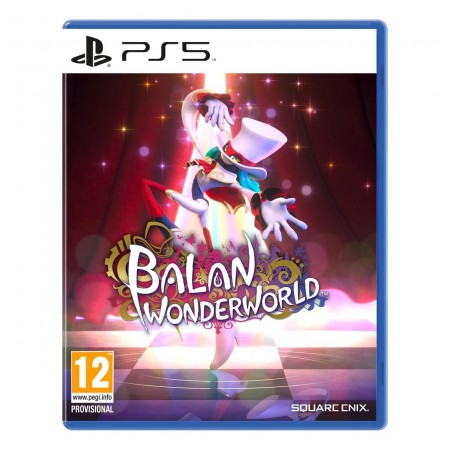 Omot igre Balan Wonderworld za PlayStation 5 sa likovima i magičnim svetom