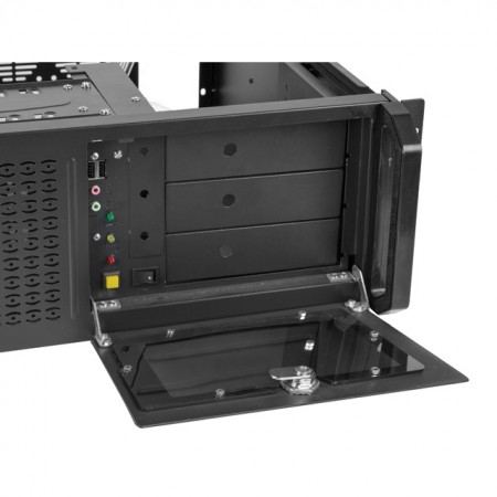 Lanberg Rackmount kućište 19" 4U crne boje sa ventilatorima i unutrašnjim slotovima