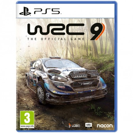 WRC 9 igra za PS5 sa naslovnom slikom relij automobila