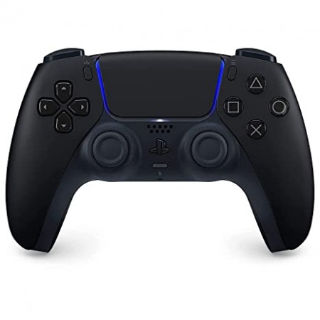PlayStation 5 DualSense bežični kontroler u Midnight Black boji sa osvetljenim dugmadima i touch padom